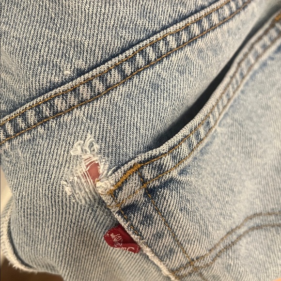 Vintage Men's distressed Blue Jeans 34x31 - Picture 12 of 13